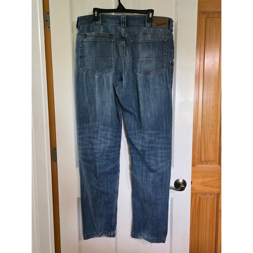 Duluth Trading Co Ballroom Double Flex Jeans Mens 36x36 Standard Fit Blue Denim